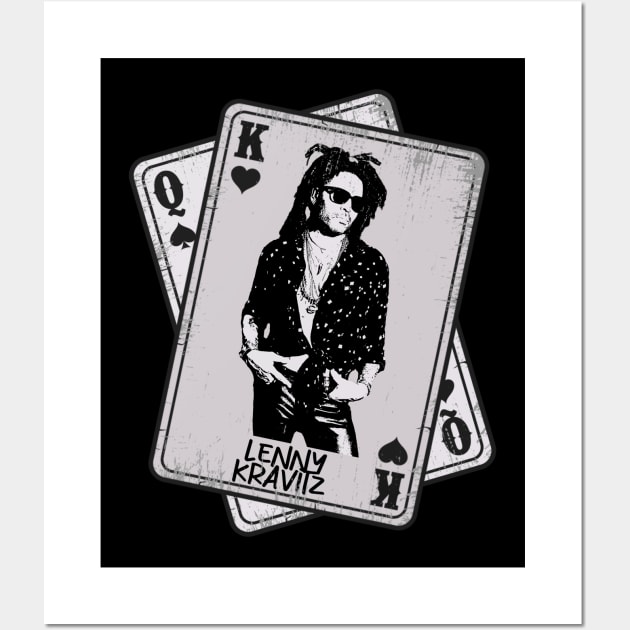 Retro Lenny Kravitz Style Card Wall Art by Slepet Anis